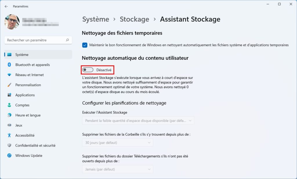 Nettoyer Windows 11 avec l'Assistant de stockage – Thebuzzly