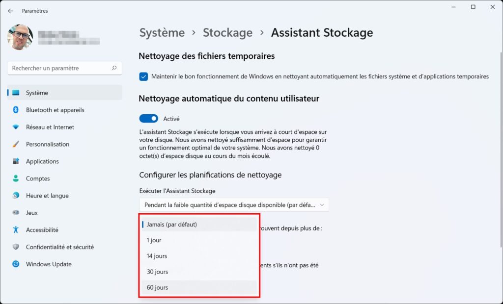 Nettoyer Windows 11 avec l'Assistant de stockage – Thebuzzly