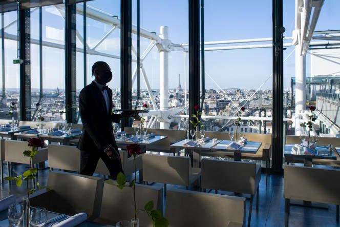 Au restaurant Georges du Centre Pompidou à Paris le 5 janvier 2022.