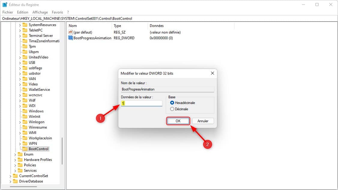 Activer la nouvelle animation au démarrage de Windows 11