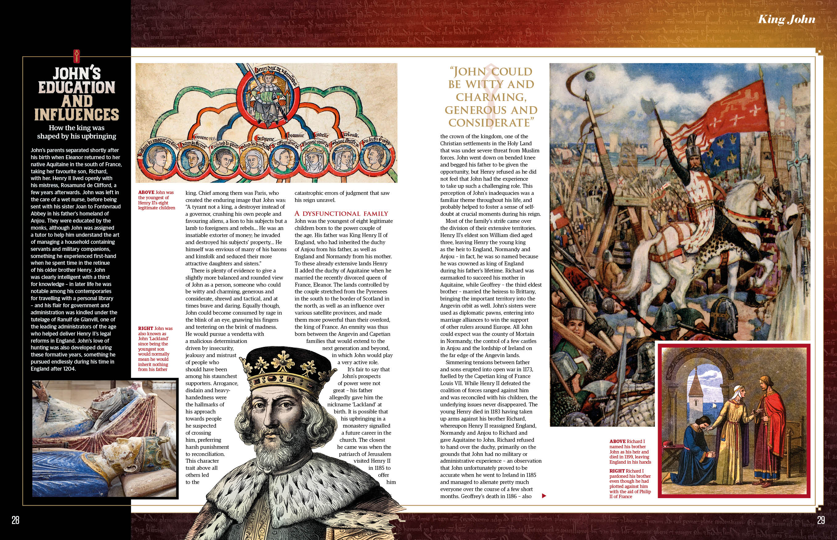 Le roi Jean d'Angleterre figure dans All About History