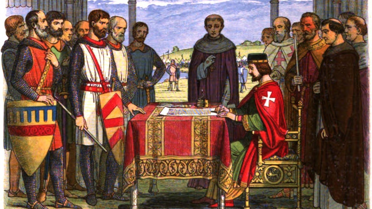 Le roi Jean approuve la Magna Carta