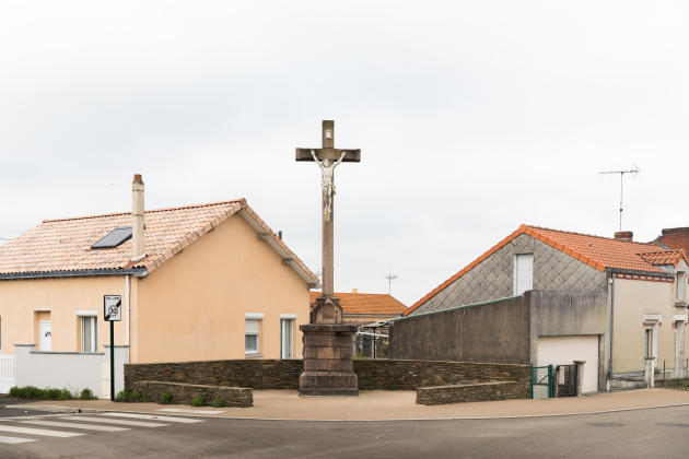 Calvaire de la rue Saint-Maker-en-Moge (Maine-et-Loire).