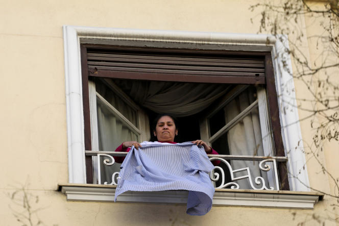 Employée de maison bolivienne à Madrid, mars 2019.