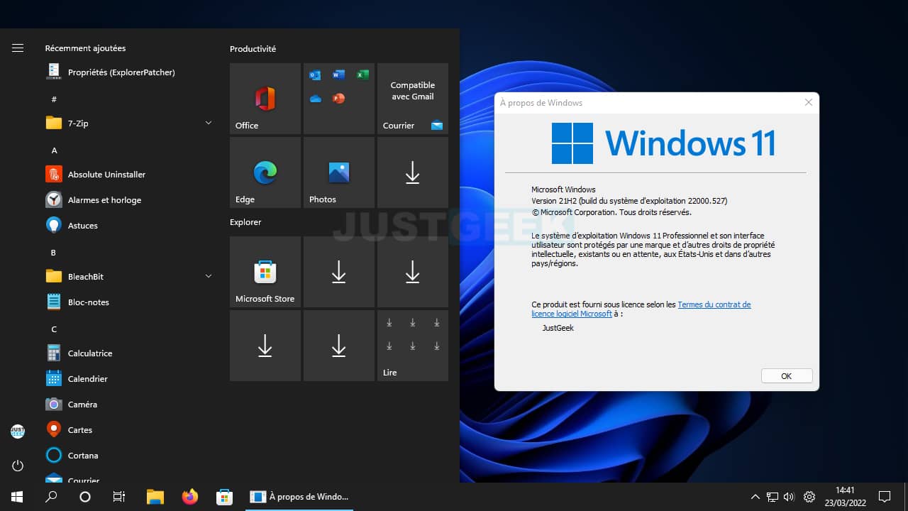 Transformez Windows 11 en Windows 10 avec ExplorerPatcher