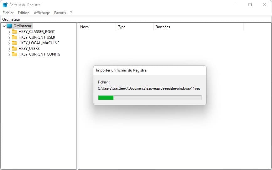 Comment sauvegarder et restaurer le registre Windows 11?