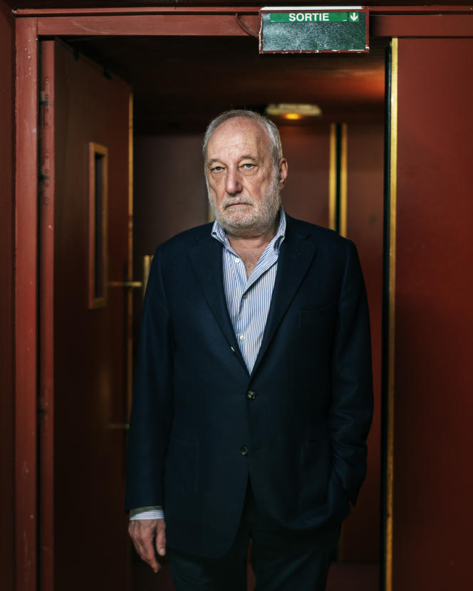 François Berlean au Théâtre Libre à Paris, le 24 mars 2022.