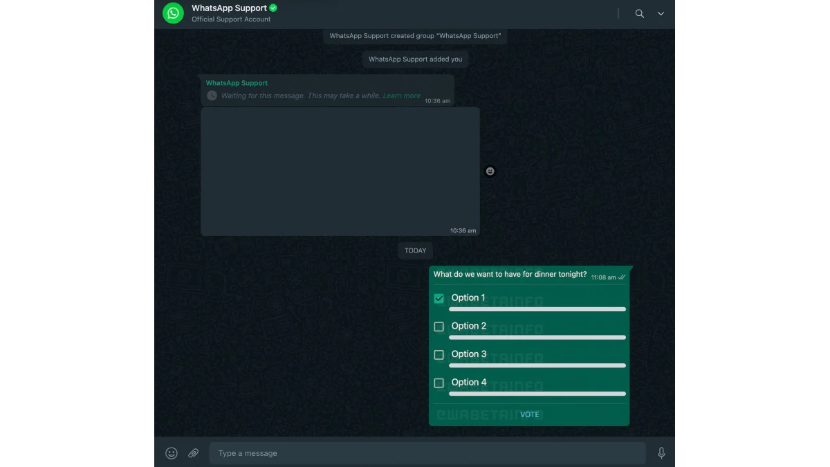 whatsapp interroge l’image de bureau wabetainfo WhatsApp