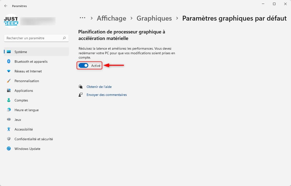 Activer la planification GPU à accélération matérielle dans Windows 11