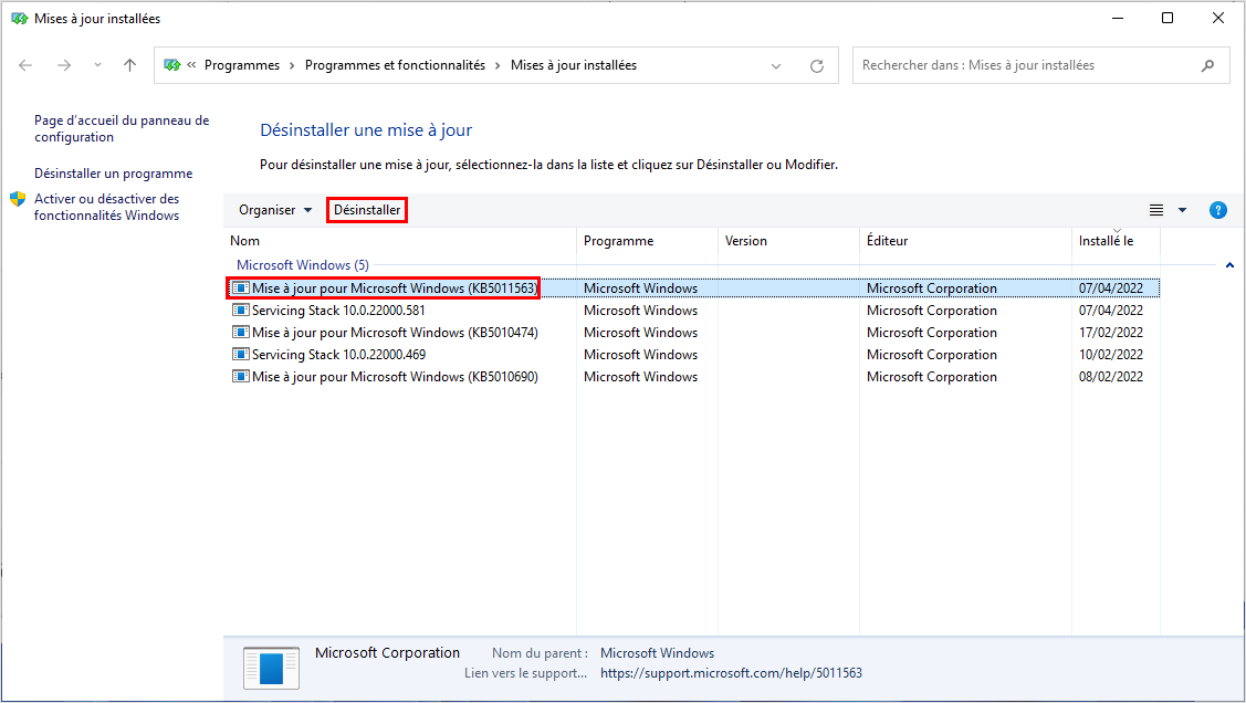 Désinstaller une mise à jour de qualité (cumulative) sur Windows 11 – Thebuzzly