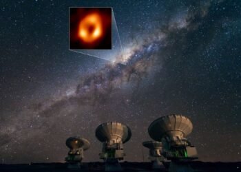 1ère image du « cœur de trou noir » de notre galaxie dévoilée