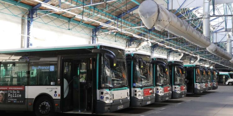 Les chauffeurs de bus RATP en grève