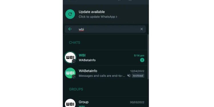 Capacité de test WhatsApp pour afficher les mises à jour de statut dans la liste des chats – Thebuzzly