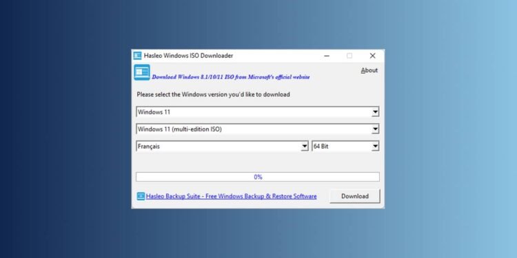 Télécharger ISO Windows 11/10 et 8.1