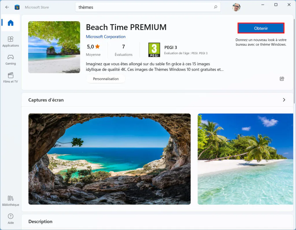 Thème d'installation de Windows 11 - Thème d'installation