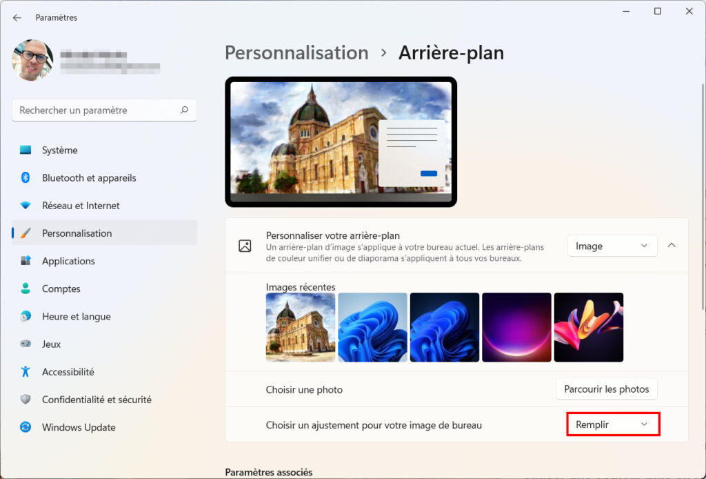 Windows 11 Personnaliser thème - Ajuster l - Personnaliser un thème sur Windows 11 (couleur, sons, curseur, fond d’écran)'image de bureau