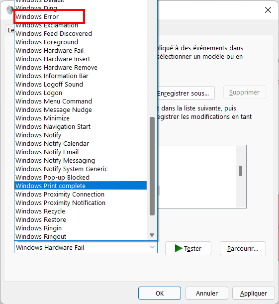 Windows 11 Personnaliser thème - Choisir son Windows Error - Personnaliser un thème sur Windows 11 (couleur, sons, curseur, fond d’écran)