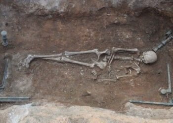 L'enterrement d'une femme vieille de 2 100 ans allongée sur un "lit de sirène" en bronze découvert en Grèce