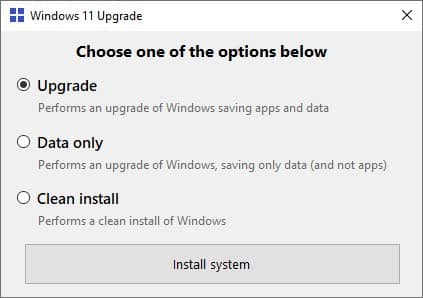 Installer Windows 11 sur votre PC sans TPM 2.0, ni SecureBoot avec Windows 11 Upgrade 