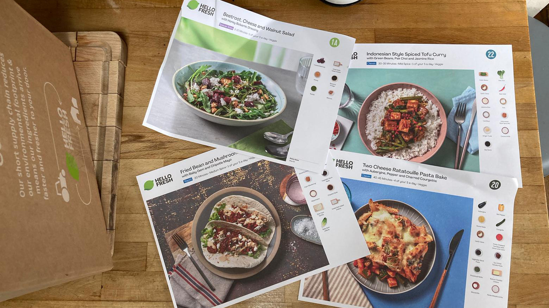 kit de livraison de repas hellofresh