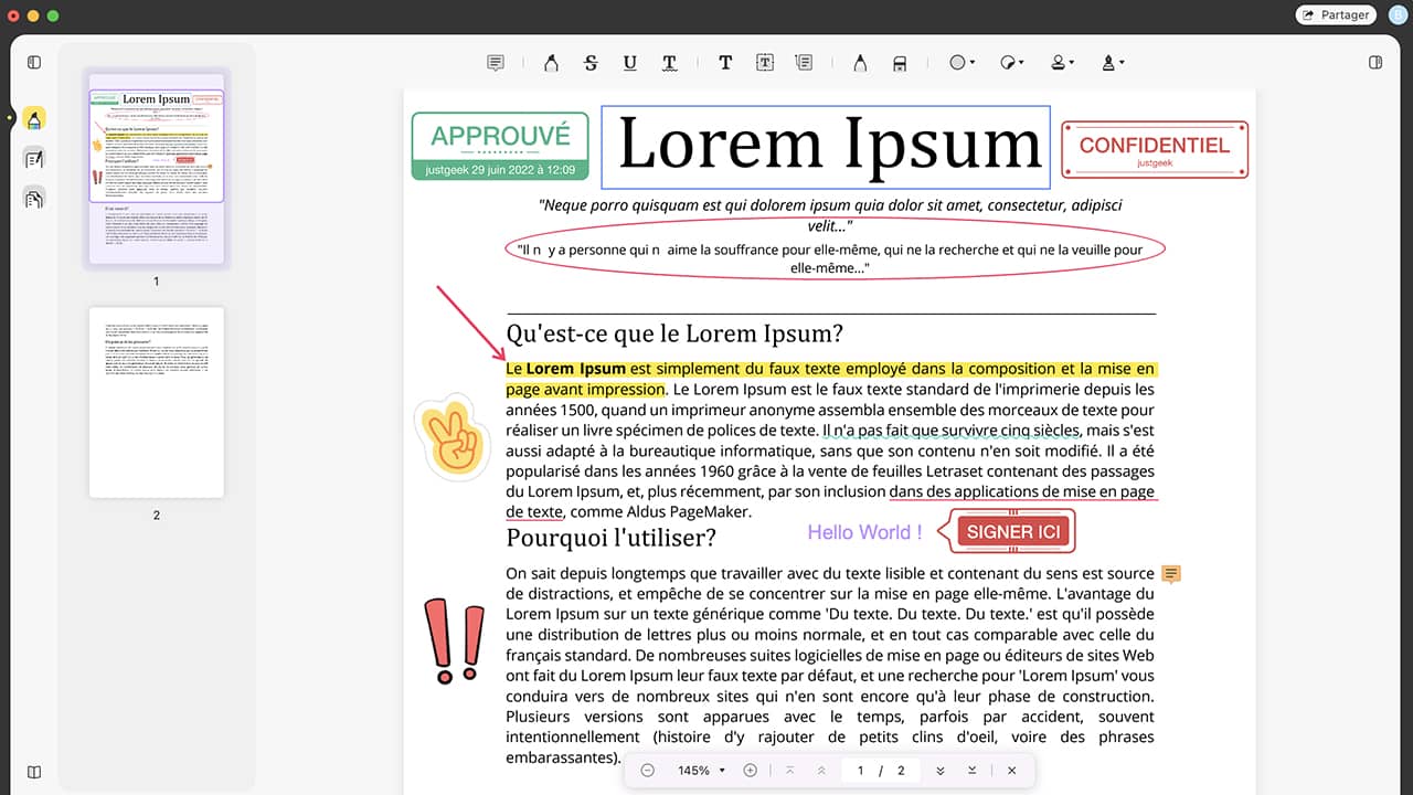 Lire et annoter des documents PDF avec UPDF