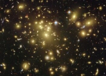 Astronomers Observe Distant Galaxy Emitting Star-Forming Material