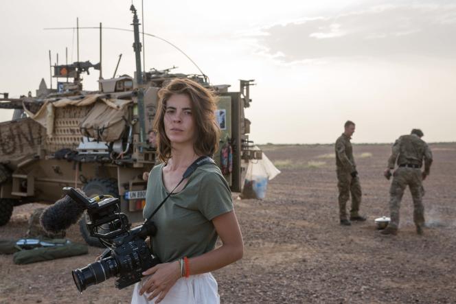 Anne-Fleur Lespiaut lors d'une mission dans le nord du Mali en 2022.