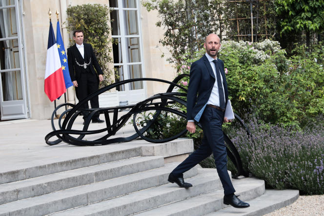 Stanislas Guerini, ministre de la Fonction publique et de la Transformation, à l'Elysée, le 21 juin 2022.