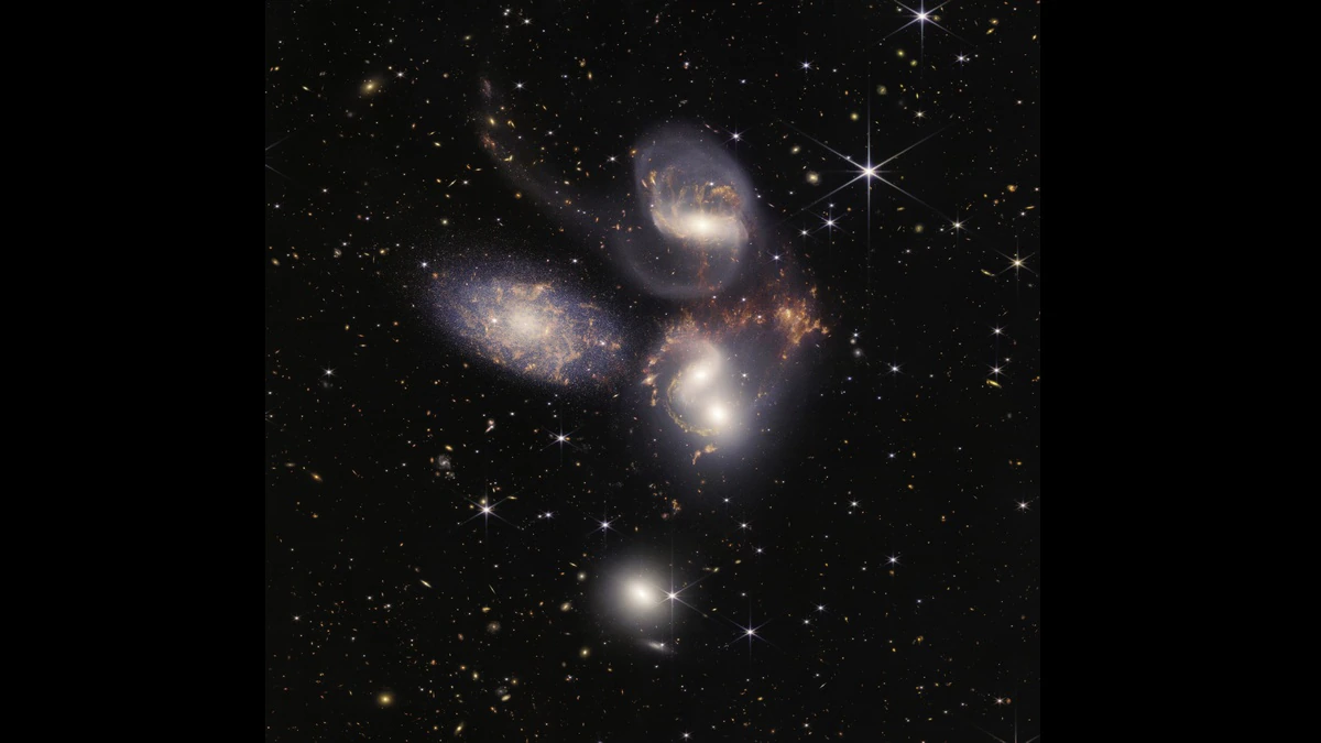 james webb télescope galaxies stephans quintet sq nircam miri nasa nasa