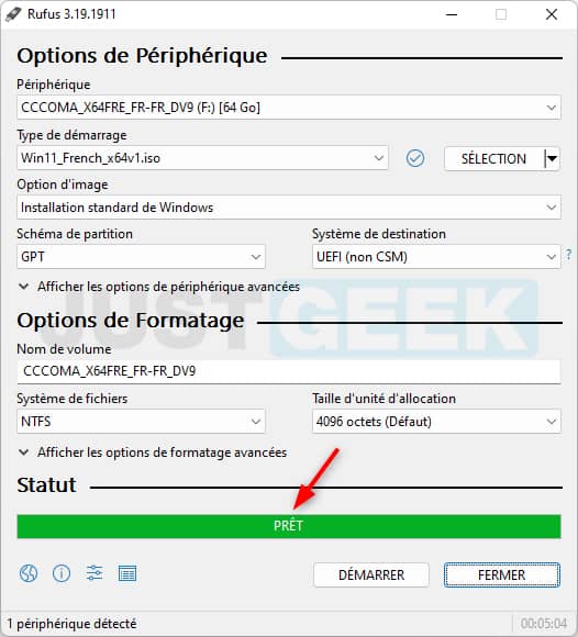 Installer Windows 11 sur un PC non compatible avec Rufus