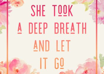 elle a pris une profonde inspiration et l'a laissé o