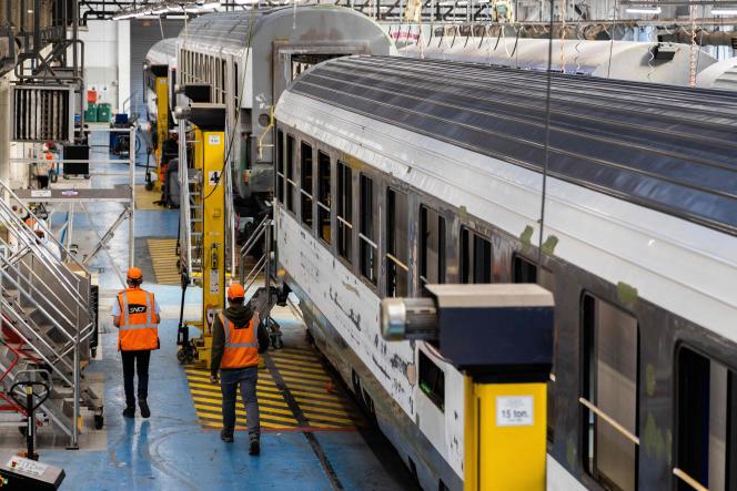 Au technicentre SNCF de Périgueux, le 29 juin 2022.