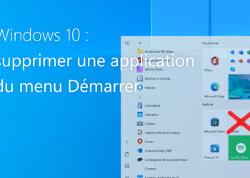 supprimer une application du menu démarrer