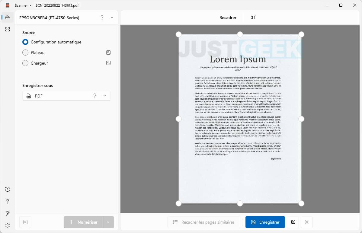 une application de scanner tout-en-un gratuite pour Windows