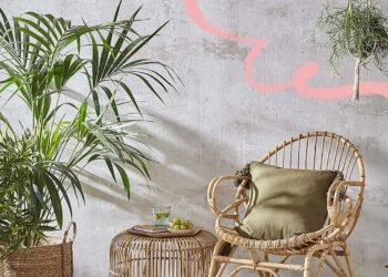 L’image peut contenir : meubles, chaise, décoration d’intérieur, tapis, design d’intérieur, intérieur et plante