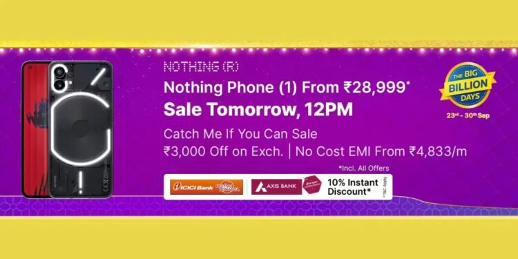 Nothing Phone 1 sera disponible sur Flipkart pour Rs. 28 999 le 20 septembre – Thebuzzly