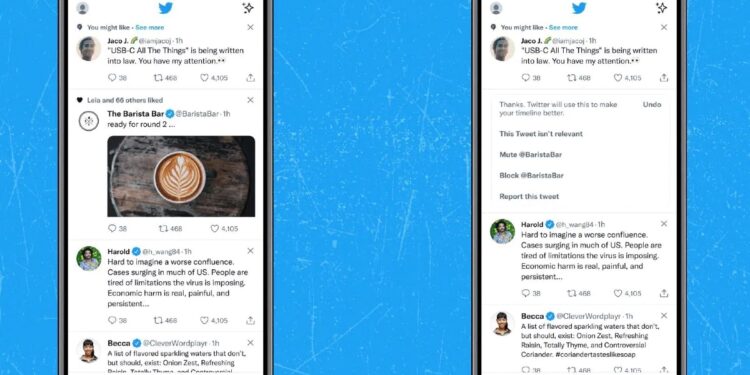 Twitter Tests New Tools to Expand Recommendations, Allows Users to Remove Unrelated Tweets From Timeline