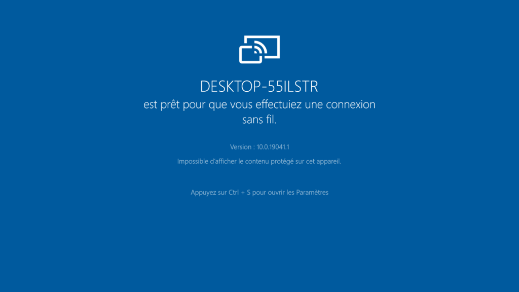 Afficher le smartphone sur PC - L'application Connect ne fonctionne pas