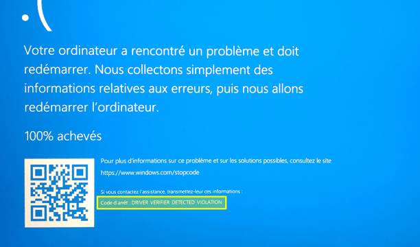 Détecter les pilotes défectueux avec Windows Driver Verifier