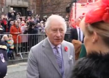 des œufs ont été jetés sur le roi (vidéo)