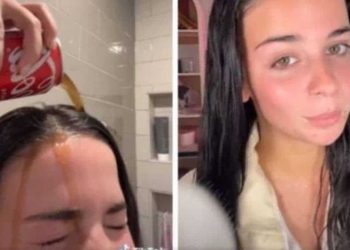 Elle met du Coca-Cola sur ses cheveux... le résultat est bluffant !
