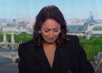 france 2 JT presentatrice pleurs emotion