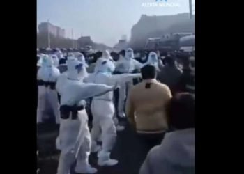 chine apple violences manifestations