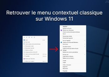 Retrouver l'ancien menu contextuel classique sur Windows 11