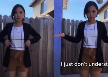 tiktok influenceuse tenue inappropriee