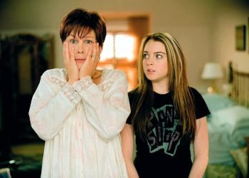 Jamie Lee Curtis et Lindsay Lohan sur FREAKY FRIDAY.