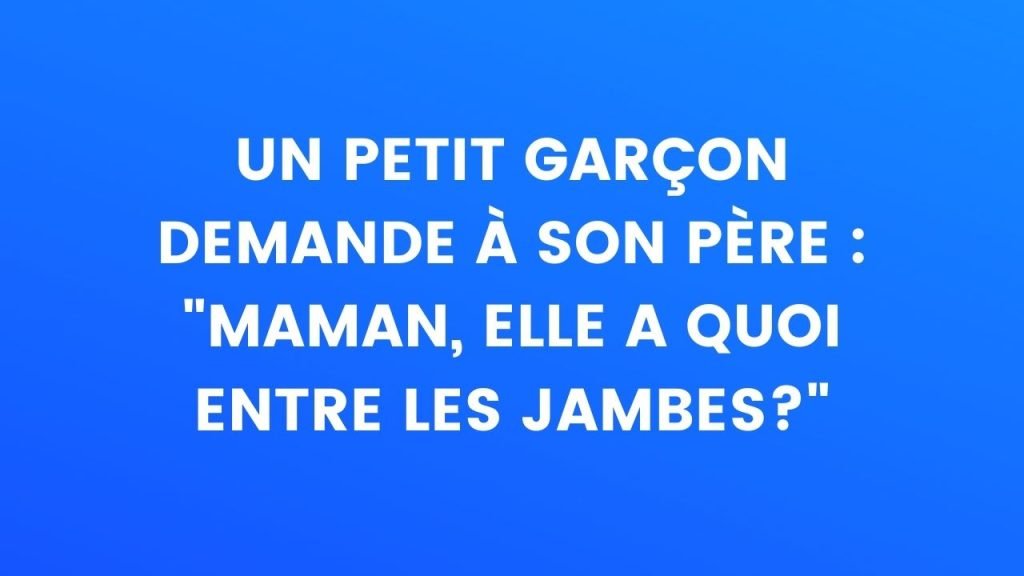 "Maman, qu'est-ce qu'il y a entre ses jambes ?" – Thebuzzly