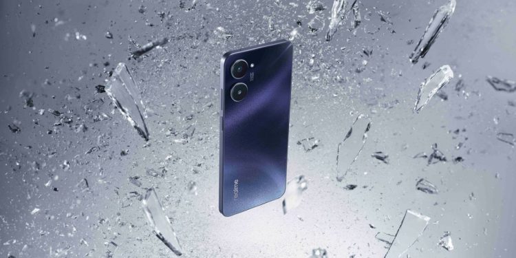 Realme 10 4G taquiné en couleur noire Rush avant le lancement imminent