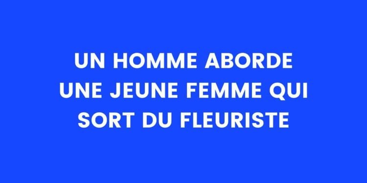 Un homme s'approche d'une jeune femme qui sort du magasin de fleurs – Thebuzzly