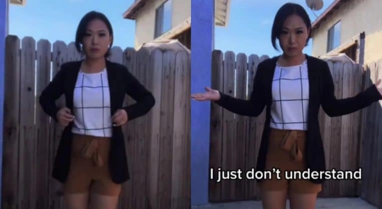 influenceur tiktok tenue inappropriée